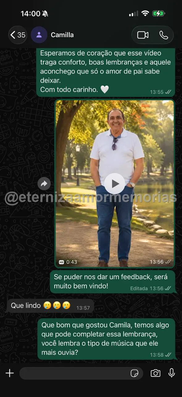 Depoimento real